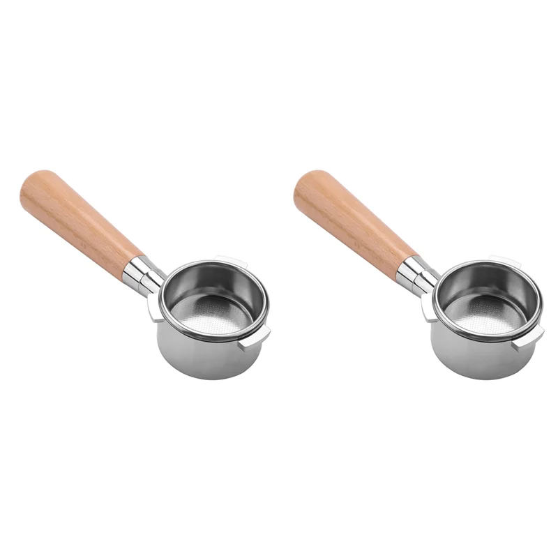 N98R 2Pcs 54Mm Bottomless Portafilter For Breville Barista Express BES870XL BES870BSXL BES878BSS BES880BSS BES840XL A