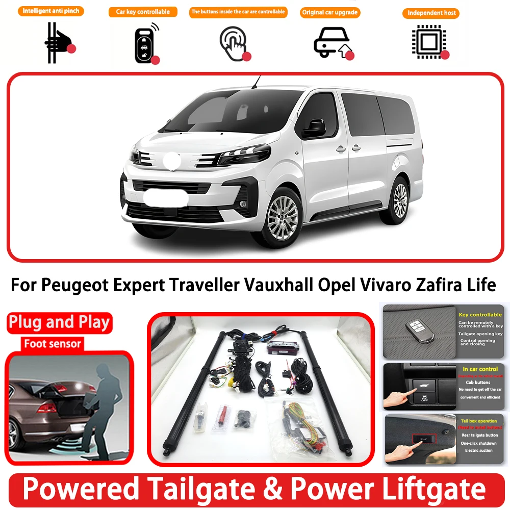 für Peugeot Expert Traveller Vauxhall Opel Vivaro Zafira Life OEM Auto Powered Heckklappe Power Heckklappe Heckklappe Heckklappeöffnersystem