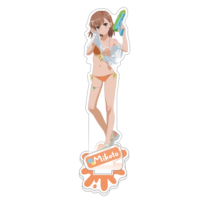 A Certain Scientific Railgun Summer New Arrivals Acrylic Stand Mikoto figure Stand Plate Cosplay Prop Decor Cartoons present