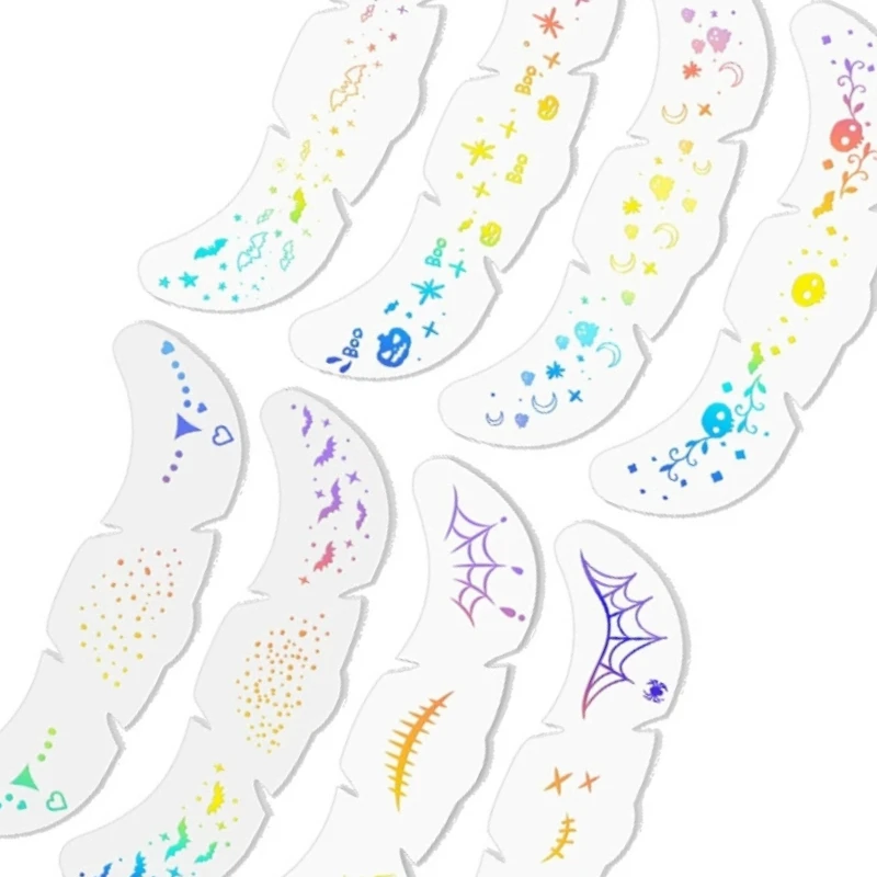 

1pcs Halloween Vampire Bat Fake Freckles Temporary Tattoo Stickers For Child WomanHot Stamping Freckles Makeup Party Face Makeup