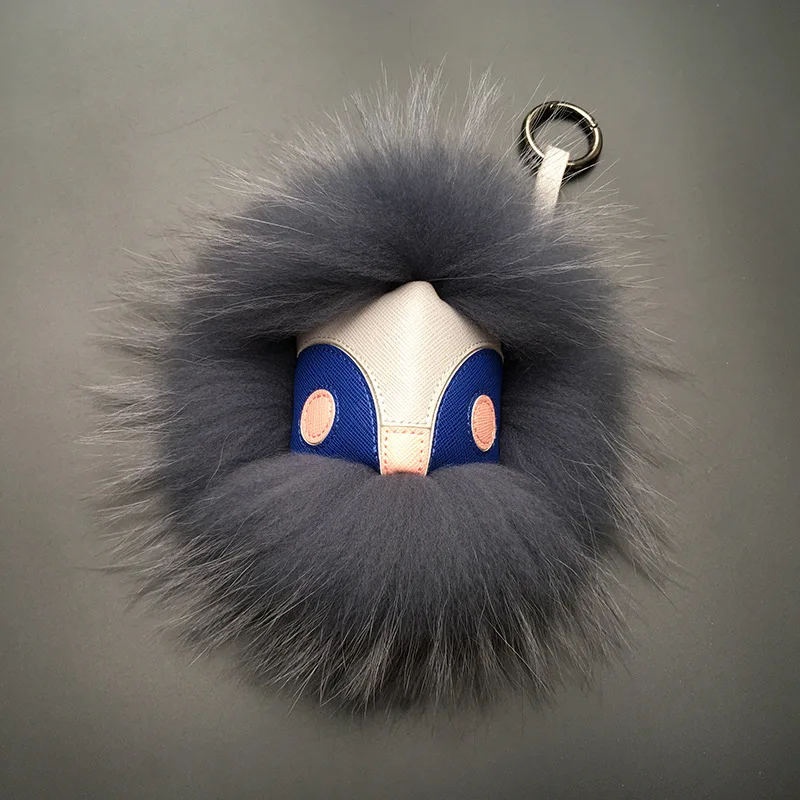 Crazy Bird Angry Monster Eyebrow Stuffed Toys Bag Ornament Keychain