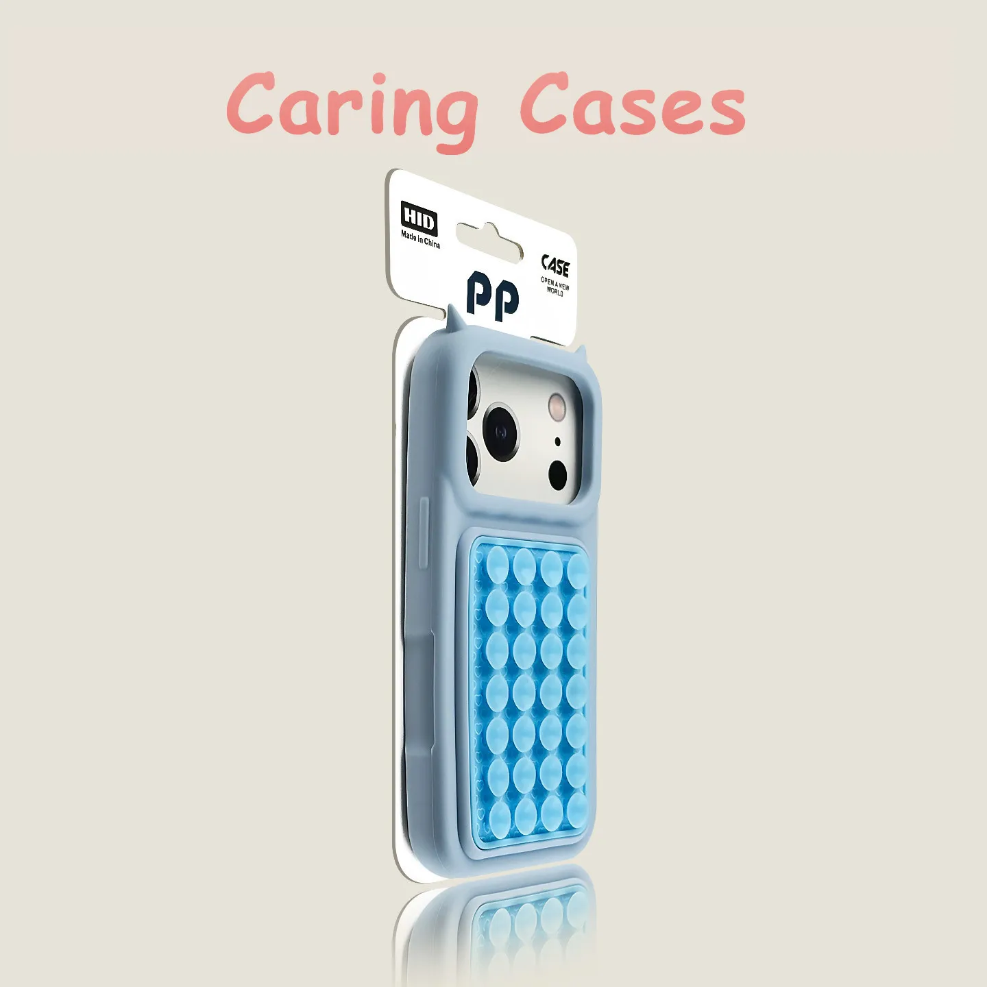 Dla iPhone 18 Pro Max Różowy Pokrowiec z Przyssawką i Rogami Diabła, Silikonowy, Wstrząsoodporny, Miękki, Pasuje do 18pro 17pro 17 16 Pro 16 15 14 13 17PM — zdjęcie produktu 2