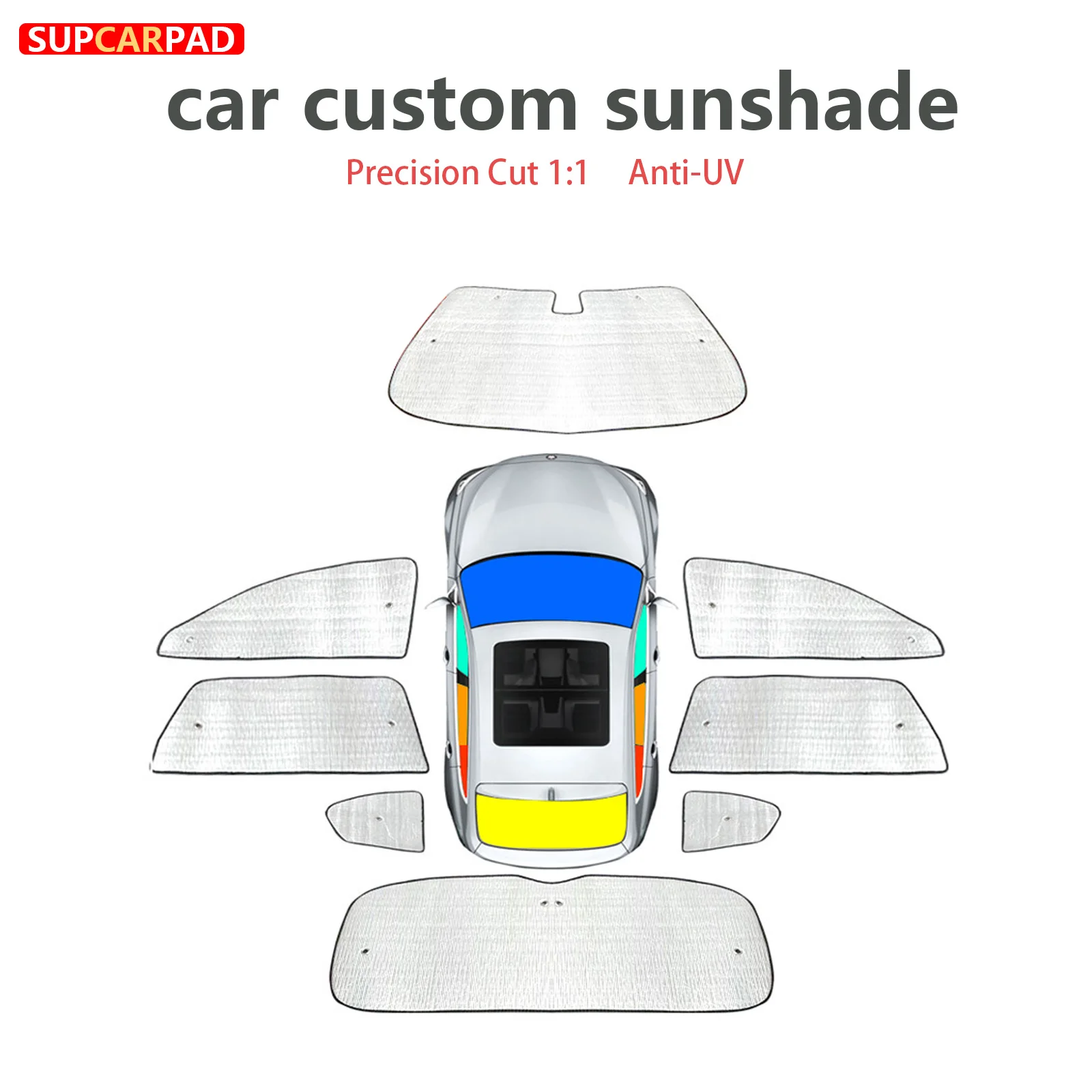 

Защитные шторки для автомобиля на заказ, от солнца и УФ-излучения, для Ford Transit Low Top 2015-2024, на передние, задние и боковые окна