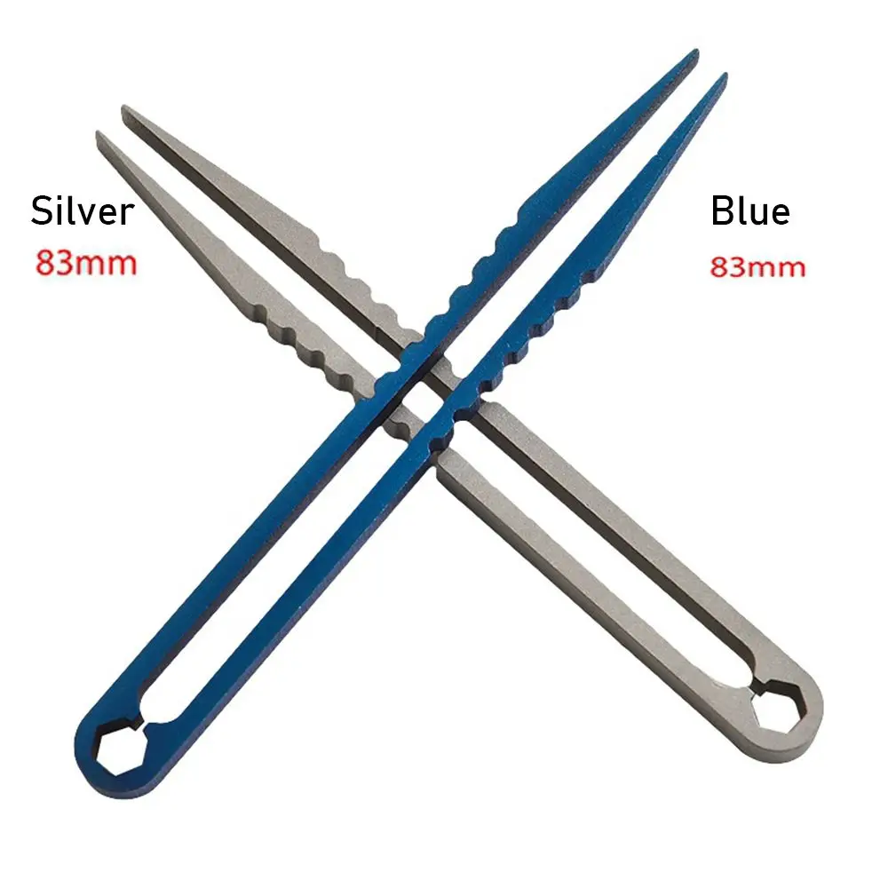 2 Sizes Maintenance Tool Camping Outdoor Titanium Tweezer Pick Up Clamping EDC Multipurpose Gadget TC4 Clip