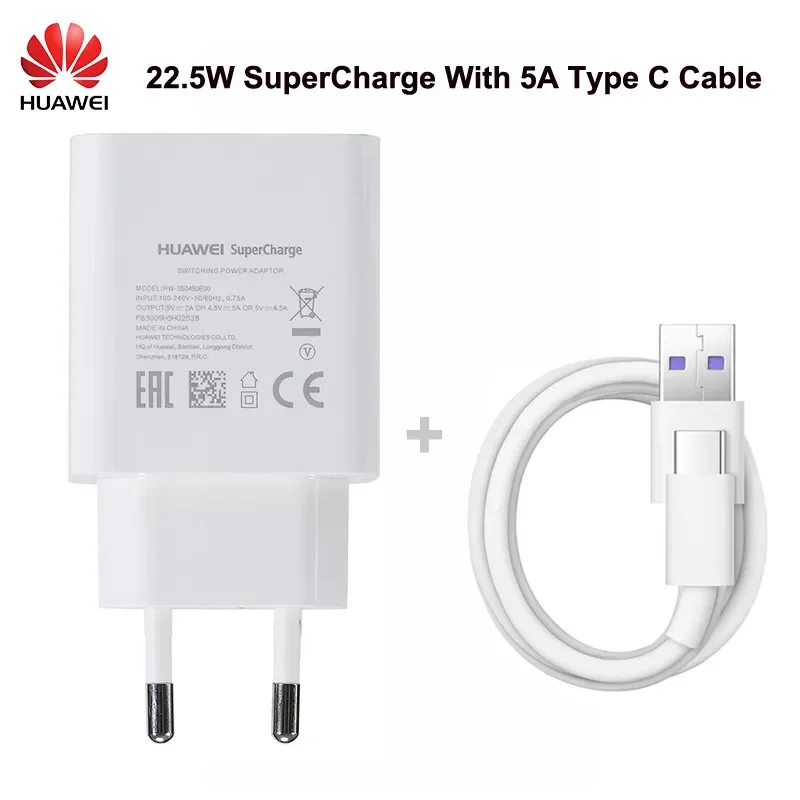 Original Huawei P20 4.5V 5A Supercharge Quick Charger 22.5W For