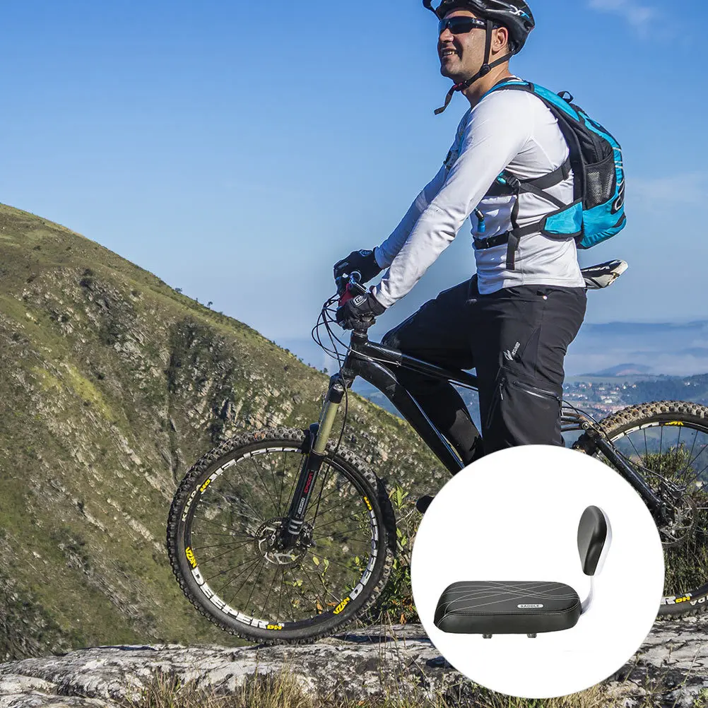 1Pcs Bike Rear Seat Soft Comfortable Durable Backrest Cushion Rear Rack Seat Mat for Folding Mountain Road Bikes