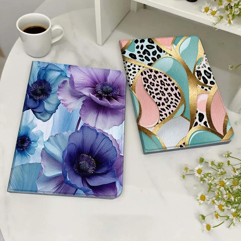 

Leopard Pattern Gold Leaf Gift Tablet Case For Samsung Galaxy Tab S7 S8 S9 S10 FE Lite