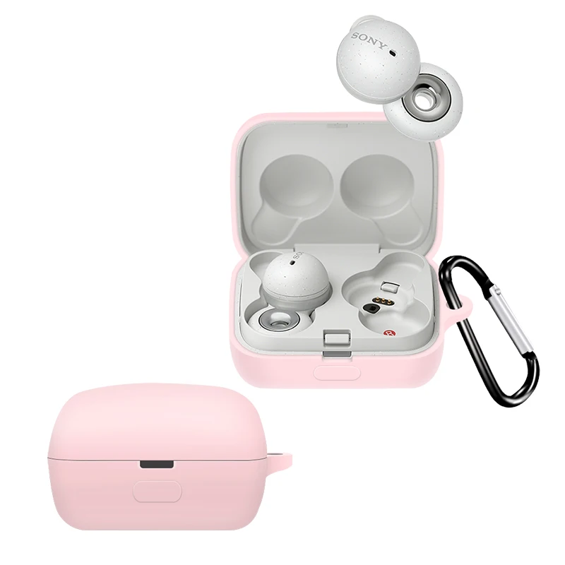 1PC Suitable For Sony LinkBuds WF-L900 Case Soft Silicone Protective Anti-fall Wireless Bluetooth Earphone Cover With Keychain