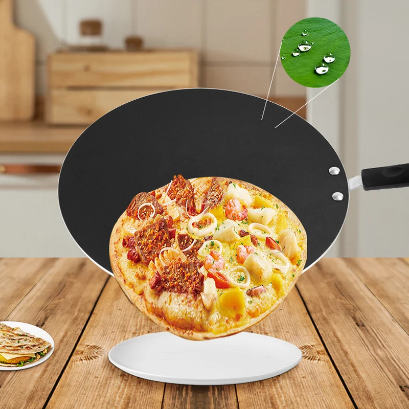 30cm Non Stick Pancake Tawa Tava Indian Roti Chapati Pan Metal Egg Frying Omelette Flat Pot for Gas Induction Kitchen Cookware