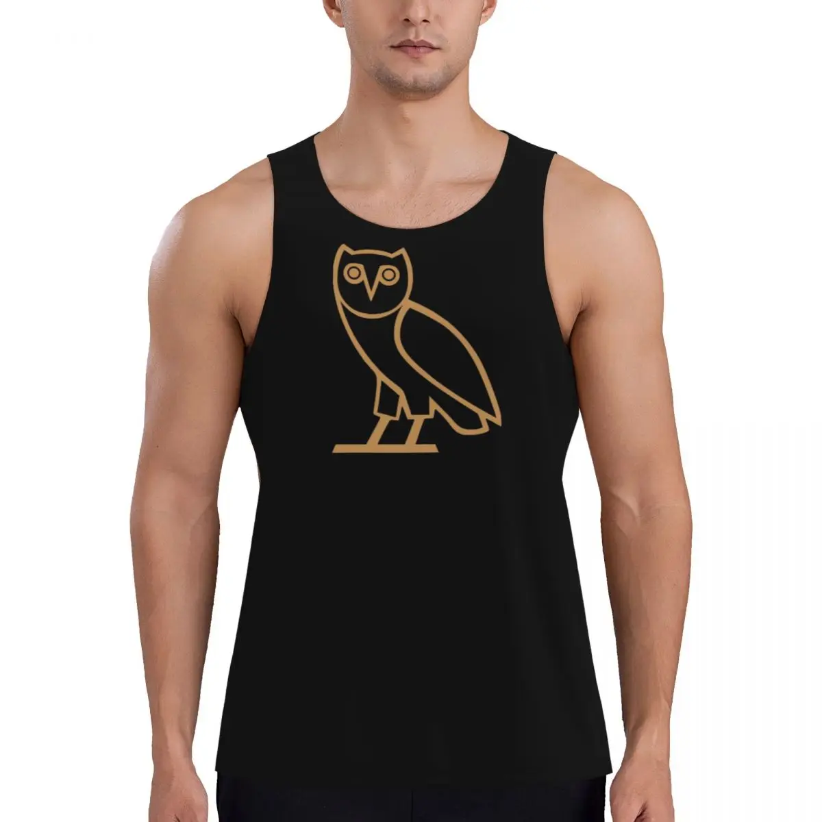 

Quick Dry October's Very Own Drake's Owl Gym Tank Muscle Sleeveless Shirt Bodybuilding Breathable Vest
