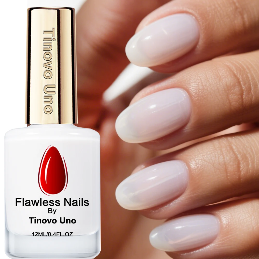 Tinovo Uno مقوي الأظافر أبيض حليبي لا تشوبه شائبة مسمار تصلب سريعة الجافة قاعدة عادية معطف فوقي الكل في واحد منتجات نمو الأظافر #1