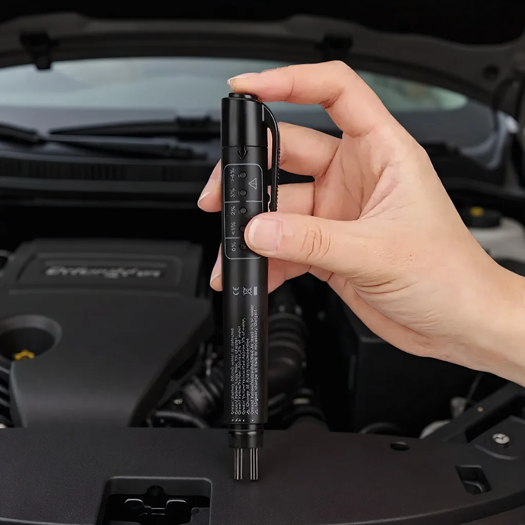 

Тестер тормозной жидкости, 1 шт., высокоточный, портативный, безопасный, с гарантией качества, OBD2, детектор тормозной жидкости, тестер-ручка