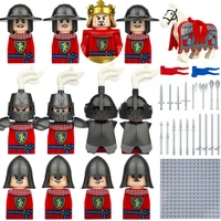 Ancient Roman medieval knights, soldiers, castles, royal guards, building blocks, mini dolls, humanoid dolls, toys and gifts. 4