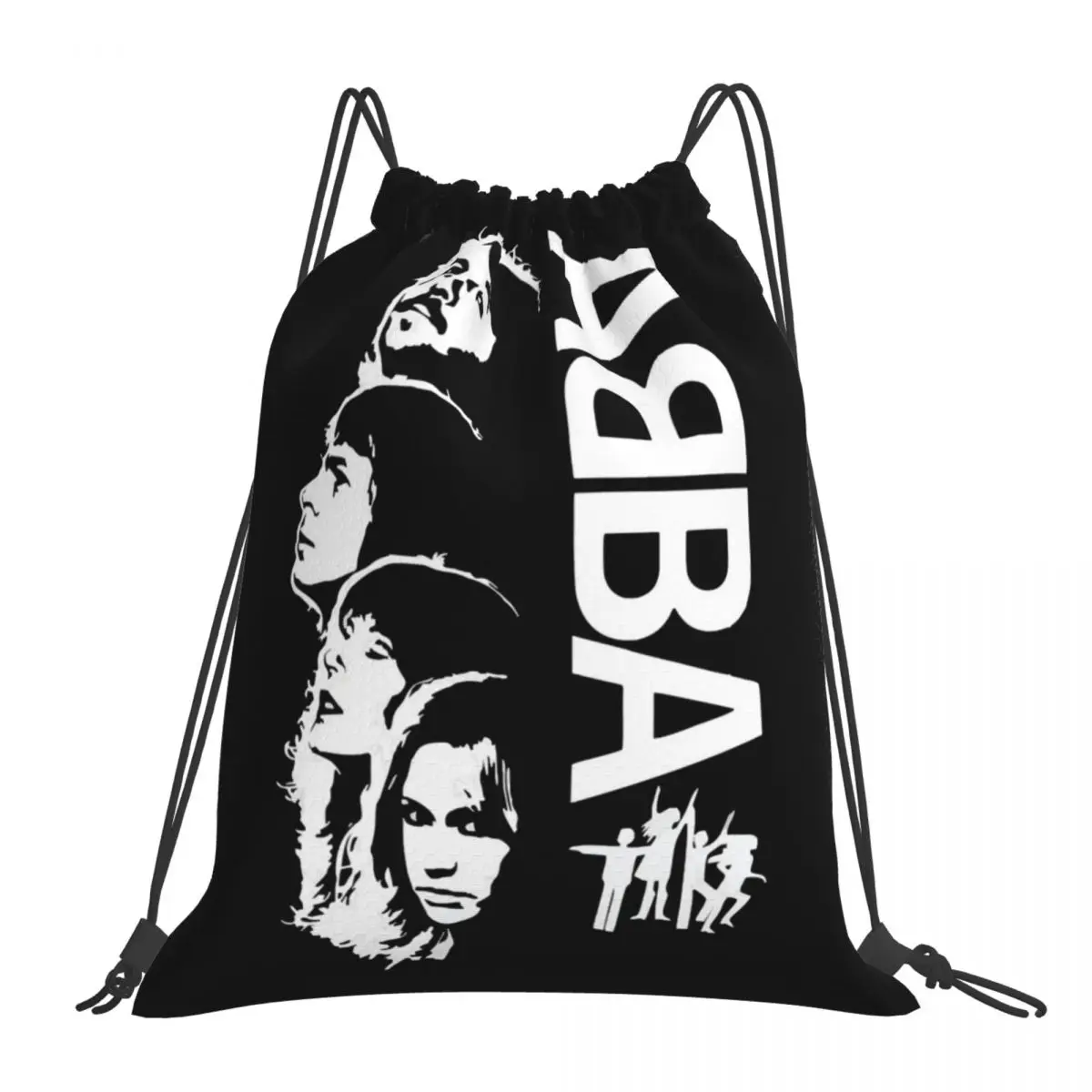 

Abba Backpacks Fashion Portable Drawstring Bags Drawstring Bundle Pocket Sports Bag Book Bags For Man Woman Students