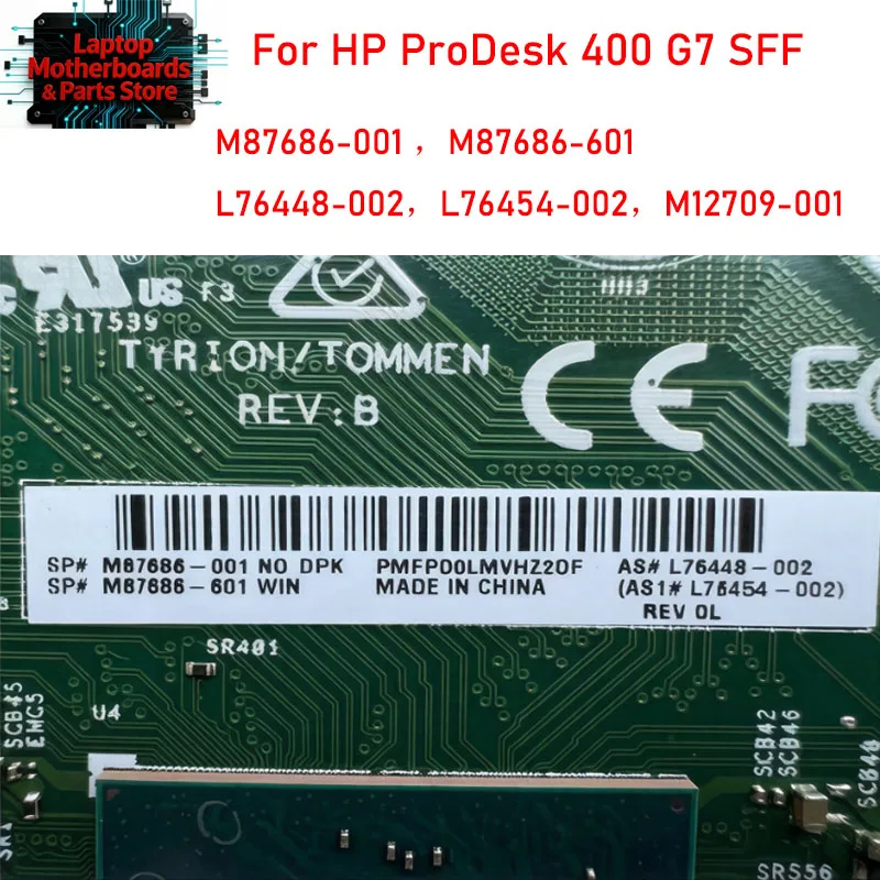 M87686-001 For HP SPS-MB Pour Prodesk 400 G7 SFF desktop motherboard M87686-601  L76448-002  L76454-002  M12709-001 work 100%
