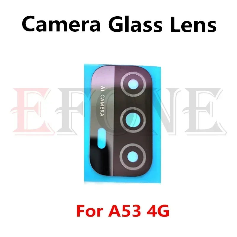 2 uds para OPPO A15 A16 A17 A35 A53 A53s A91 A92 A92s A94 A95 4G 5G cubierta de lente de cristal de cámara trasera con pegatina adhesiva