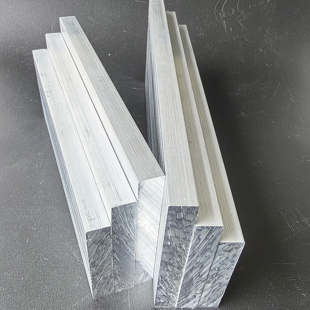 Barre plate en alliage d'aluminium 6061, épaisseur 10mm, largeur 55mm 65mm 75mm 85mm 95mm, longueur 100mm 150mm 200mm 300mm