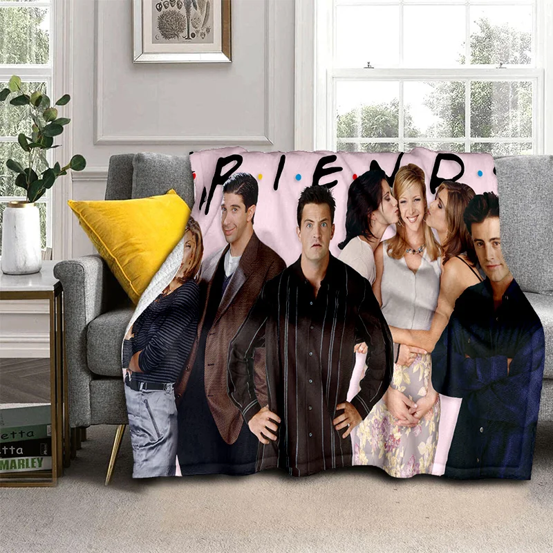 HD Classics TV Friends 3D Impressão Cobertor, Macio Cobertor para Casa, Quarto, Cama, Sofá, Piquenique, Viagem, Escritório, Capa Kids