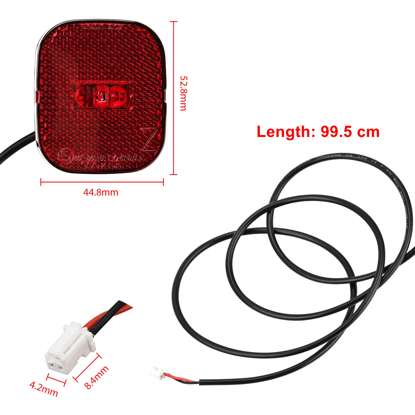 Rear Taillight for Ninebot D28 F30D F40D Electric Scooter LED Brake Lamp for Segway D F Series Mudguard Light Parts