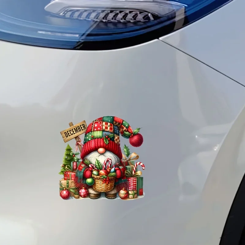 ملصق جنوم مريح لعيد الميلاد في ديسمبر للمركبات الاحتفالية والديكور"، مثالي لأجسام السيارات وأغطية الكمبيوتر المحمول #6