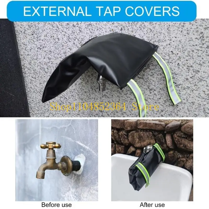 652F Delicate Leather Faucet Sleeves for Outdoor Freeze Prevention Fit Standard Tap