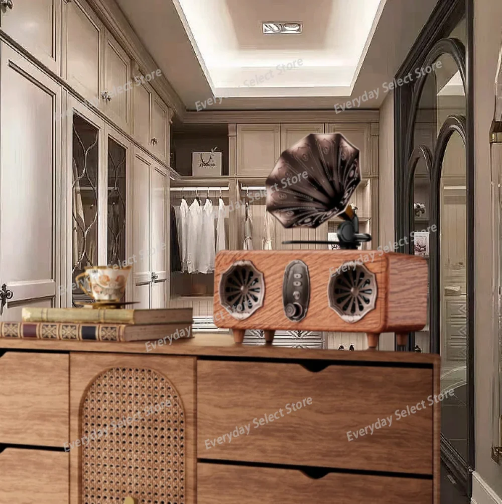Bluetooth Speaker Features Premium Retro Multi‑Functional FM Radio Loud‑Volume Wireless Audio System Subwoofer Gift