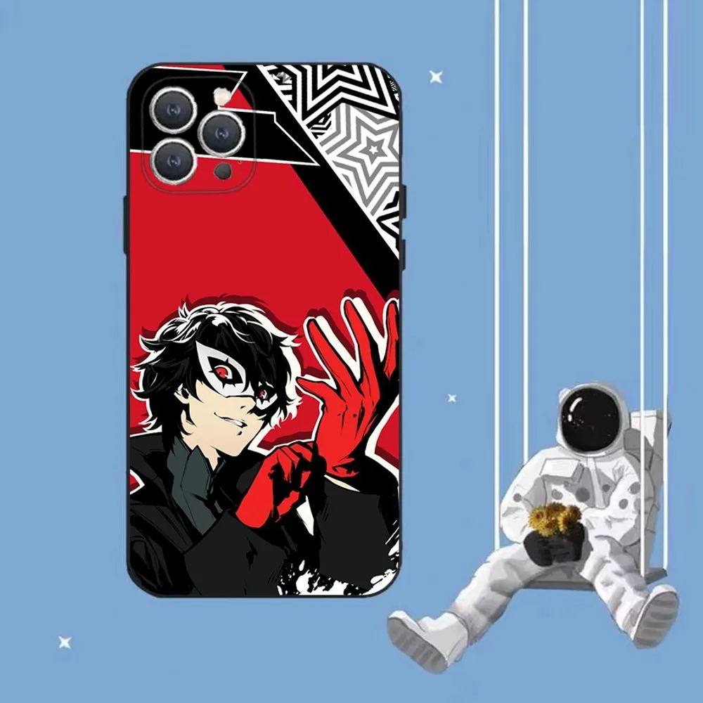 Game P5 P-Persona 5 Phone Case For iPhone 16,15,14,13,12,Pro,Max,11,7,8,Plus,XR,XS Max Shockproof Silicone Soft Shell