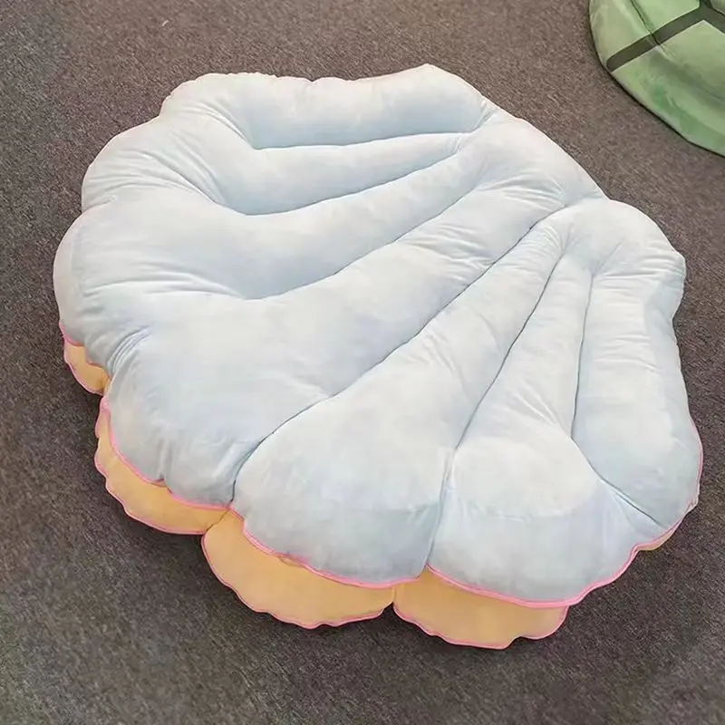 Giant clam shell pillow, human dog's nest, lazy sofa, sleepable and reclining, shell doll, river clam plush cushion