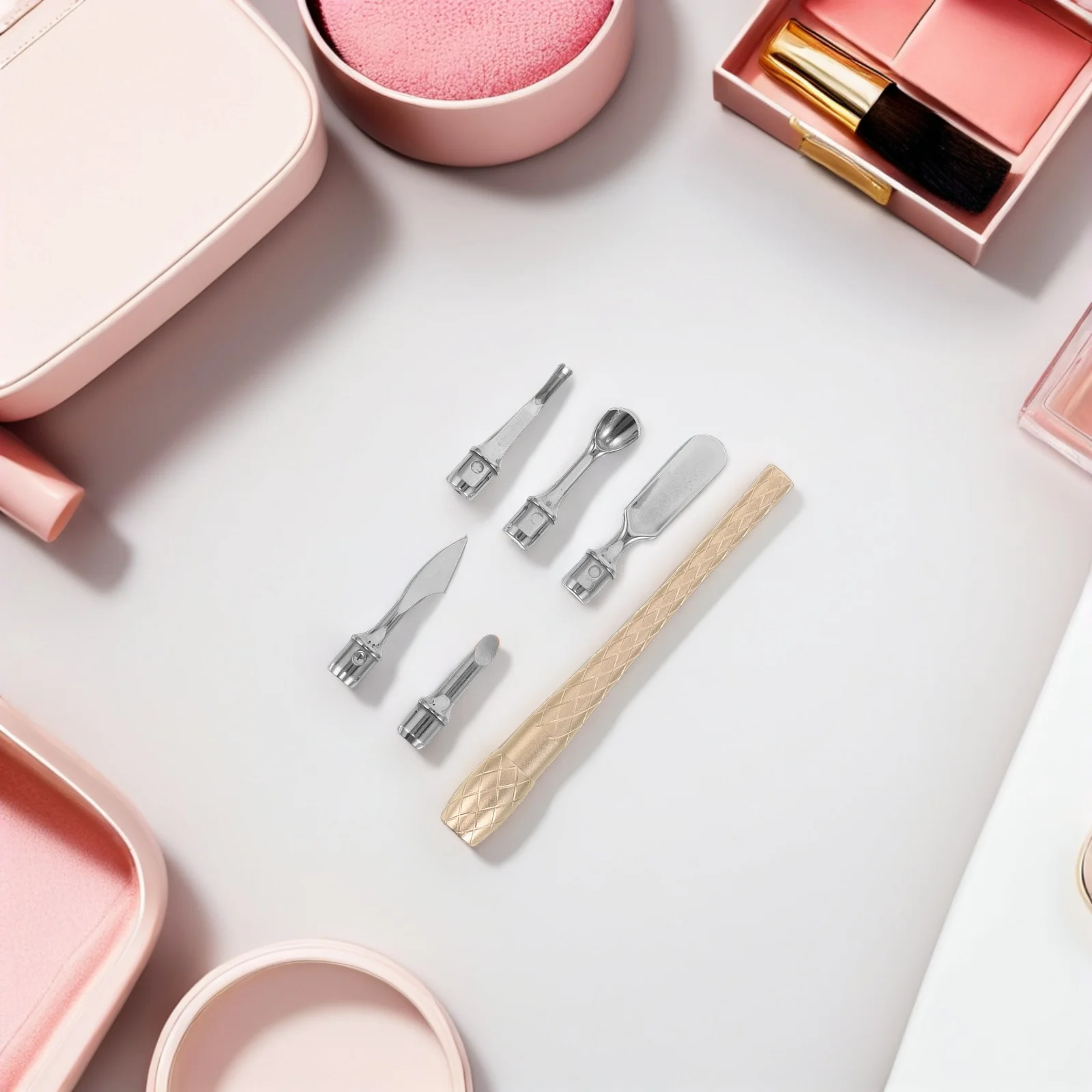 

1Set Cuticle Care Kit Professional Stainless Steel Manicure Tools Nail Cleaner Trimmer Nail Grooming Kit Women