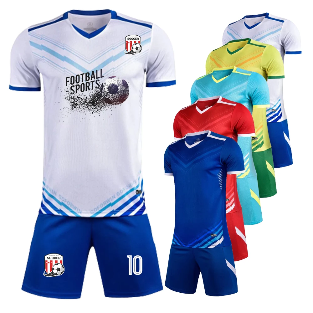 

New Style Custom Soccer Jersey Set for Men Women Boy Girl Quick-dry Kids Male Summer Short Sleeve Football Training Uniform Kits