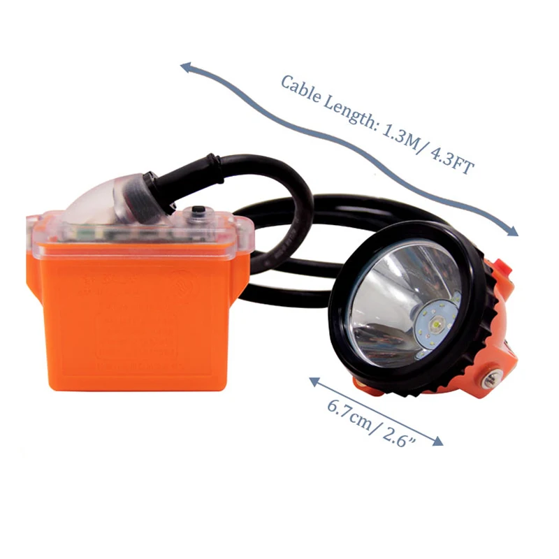 Rechargeable KL5LM LED Miner Headlamp Safety Helmet Cap Lamp for Mining with Strobe Light