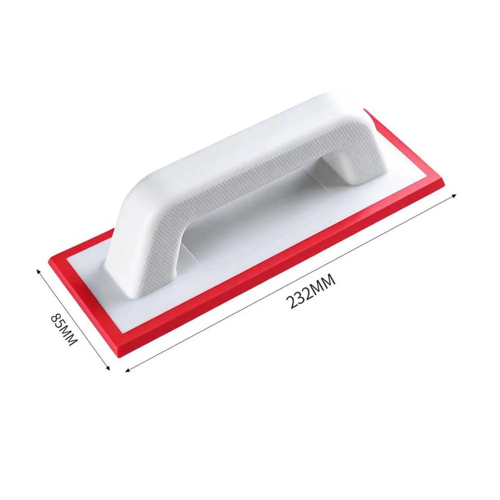 Silicone Grouting Scraper Rubber For Tile Filling Tool Ergonomic Handle For Floor Wall Bathroom Construction Trowel