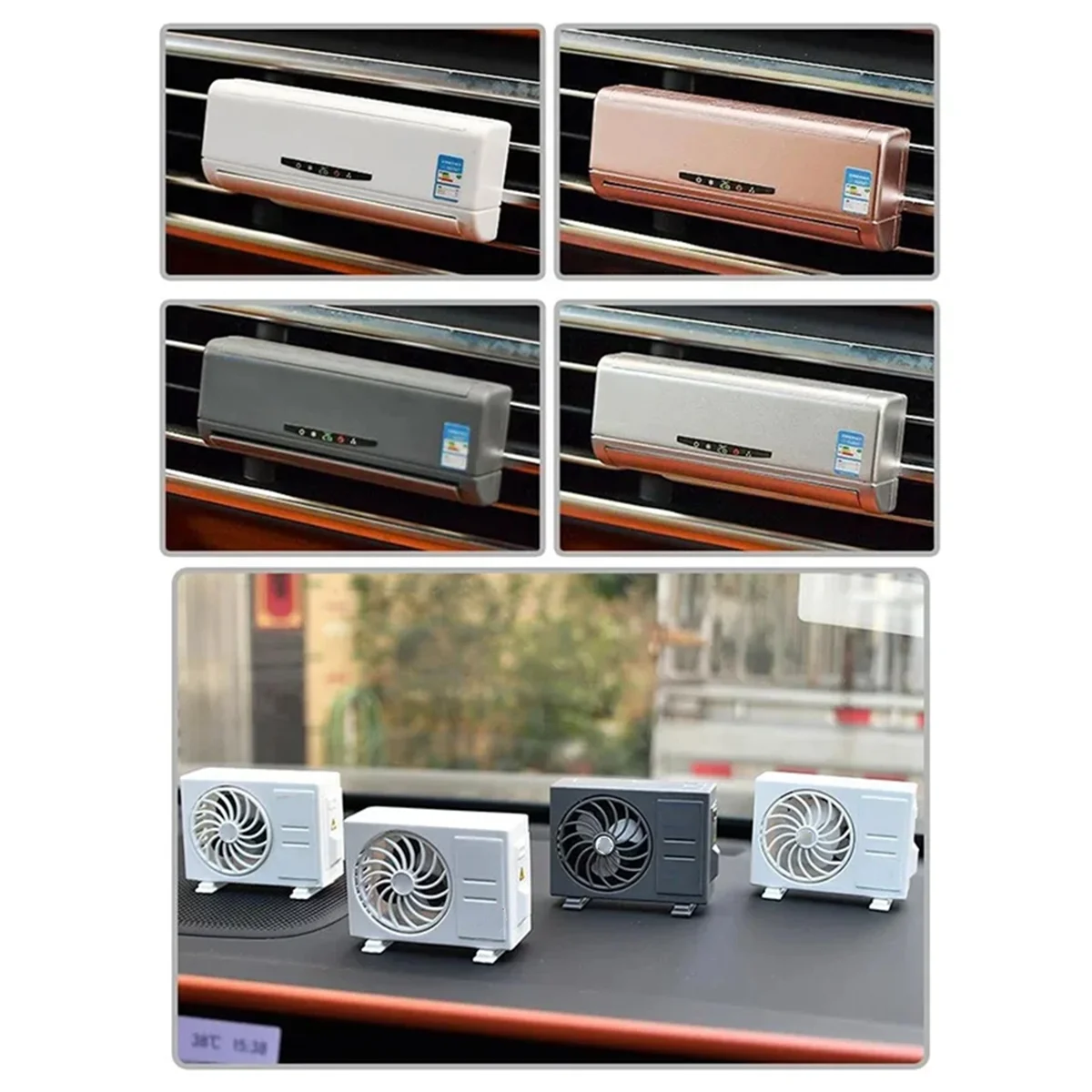 Mini condizionatore d'aria modello aromaterapia presa d'aria per auto fragranza decorazione d'interni profumo ornamenti di lunga durata A