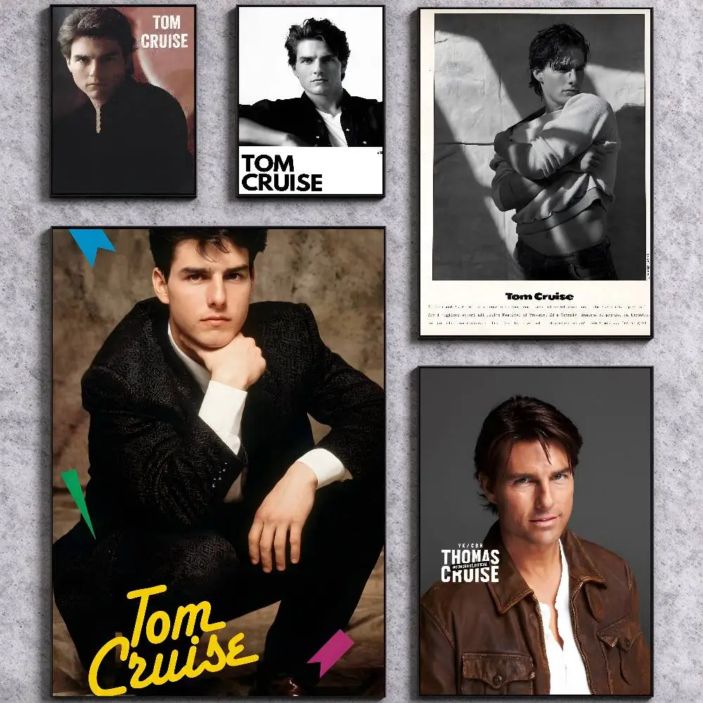 Daring T-Tom Cruise Poster Self-adhesive Art Waterproof Paper Sticker Coffee House Bar Room Wall Decor