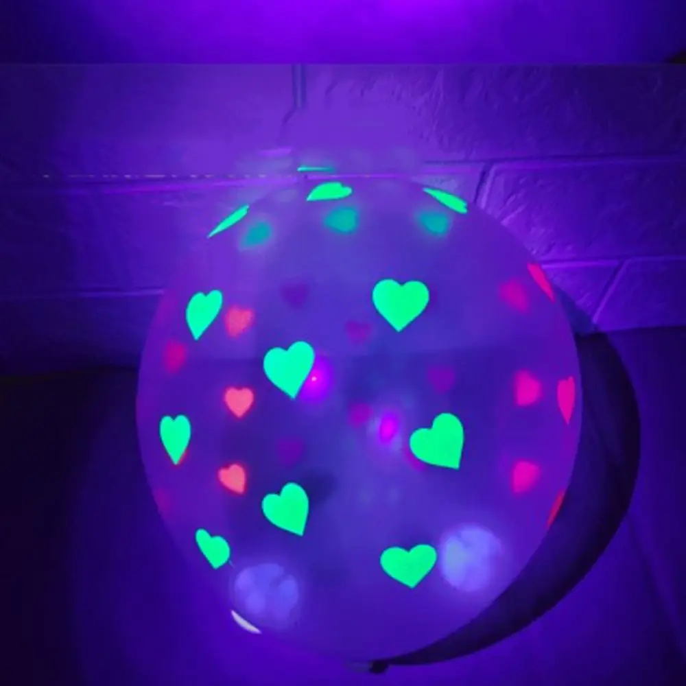 

Neon Glow Wedding Anniversary Decoration Theme Valentine's Day Glow Balloons Luminous Decor Fluorescent Balloons Party Supplies