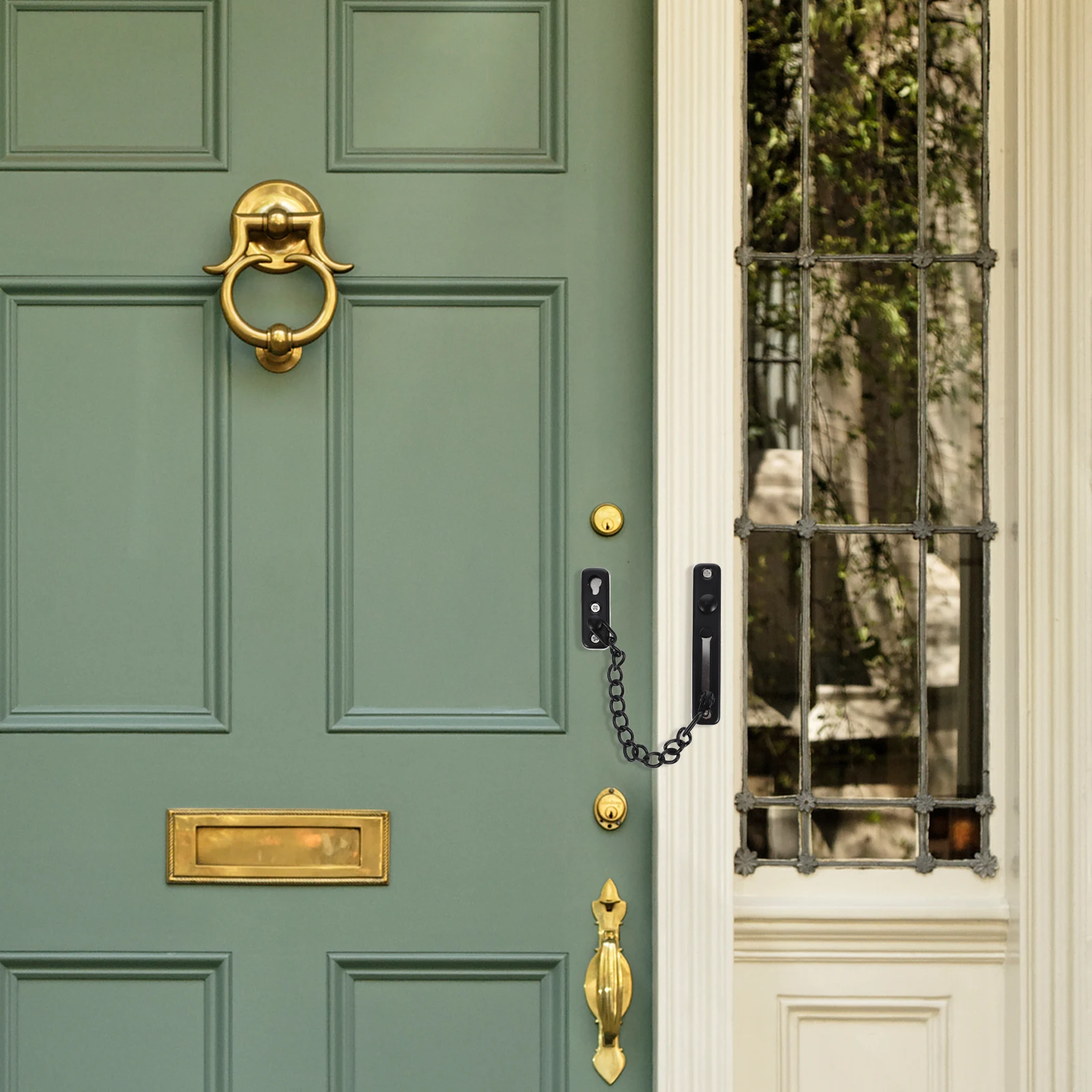 

Stainless Steel Heavy Duty Door Chain Lock Childproof Latch for Home Security Protection Chain Locks for Inside Door