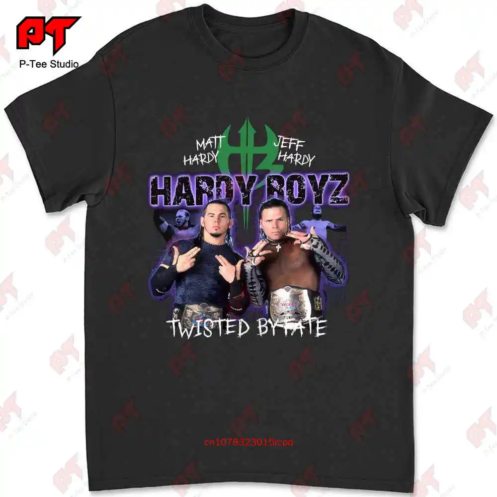 Twisted By Fate Wrestling Hardy Boyz T Shirt Matt Jeff Q8OD