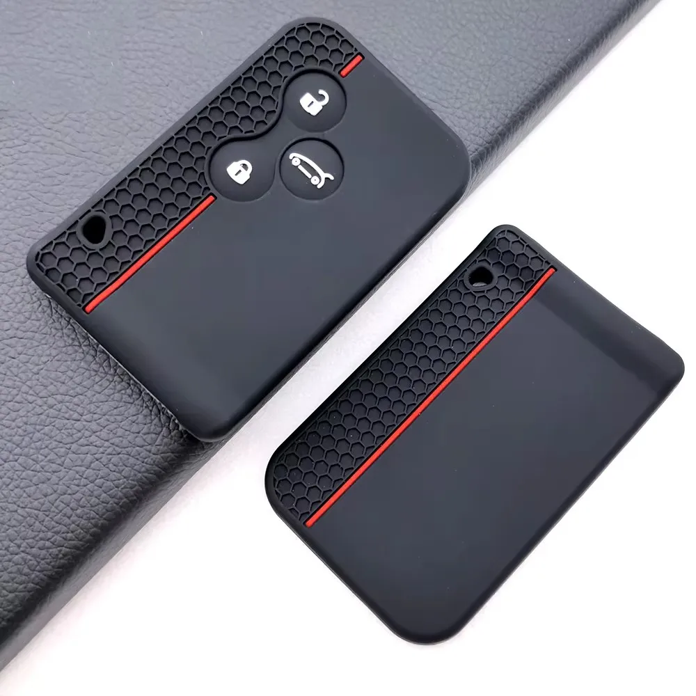 Nuevo llavero de silicona para llaves de coche, accesorios, funda para llave para Renault Megane Clio Megane 2 Scenic Stage Koleos Logan Region Card