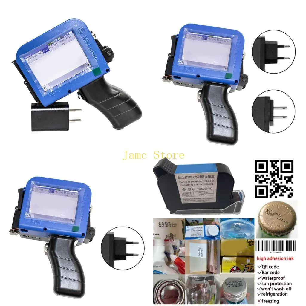 

LX0B Plastic Hand Jet Handhelds Thermal Inkjet Printers for Logos Expiry Date Label