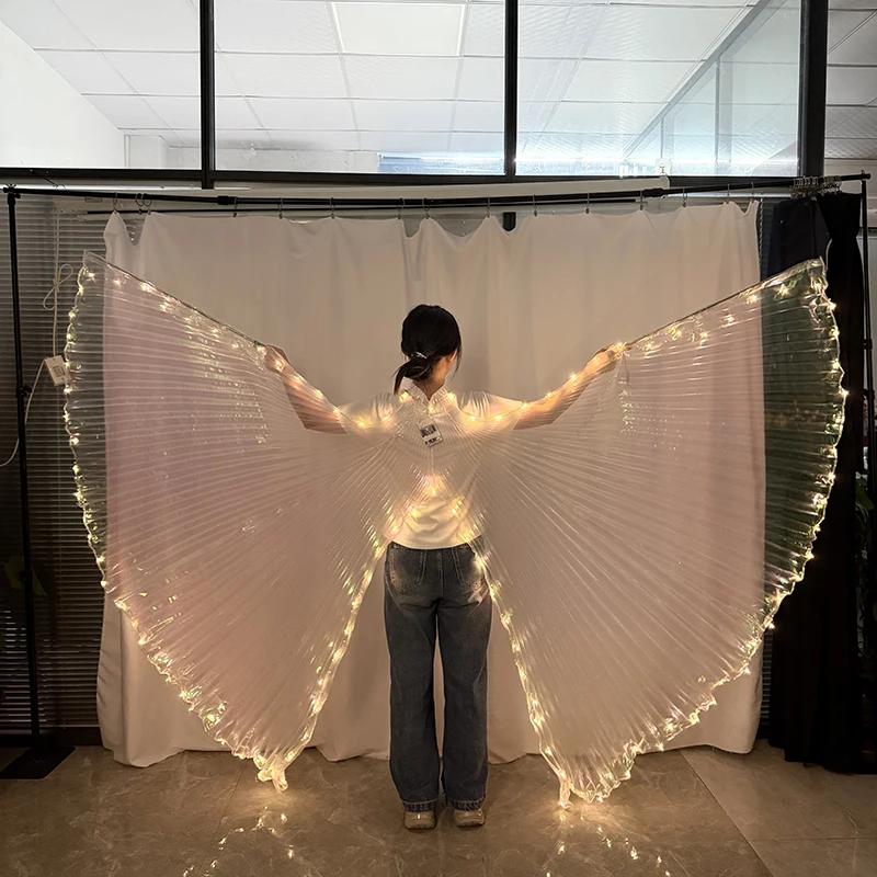 

LED Butterfly Wing Girl Women Festival Party Glowing Supplies Dance Butterfly Costume for Stage Performance Light Up Fairy Wings
