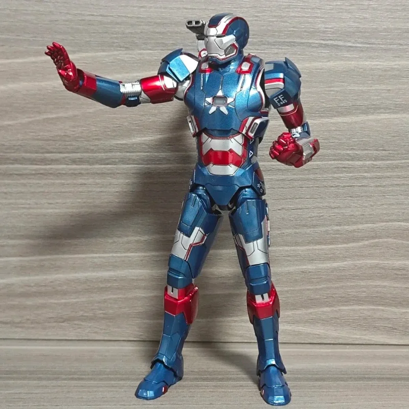 Originele ZD Toys Iron Man Patriot 1.0 Serie Anime Action Figure Beweegbare Iron Man Model Poppen Desktop Ornament Collectie Cadeau