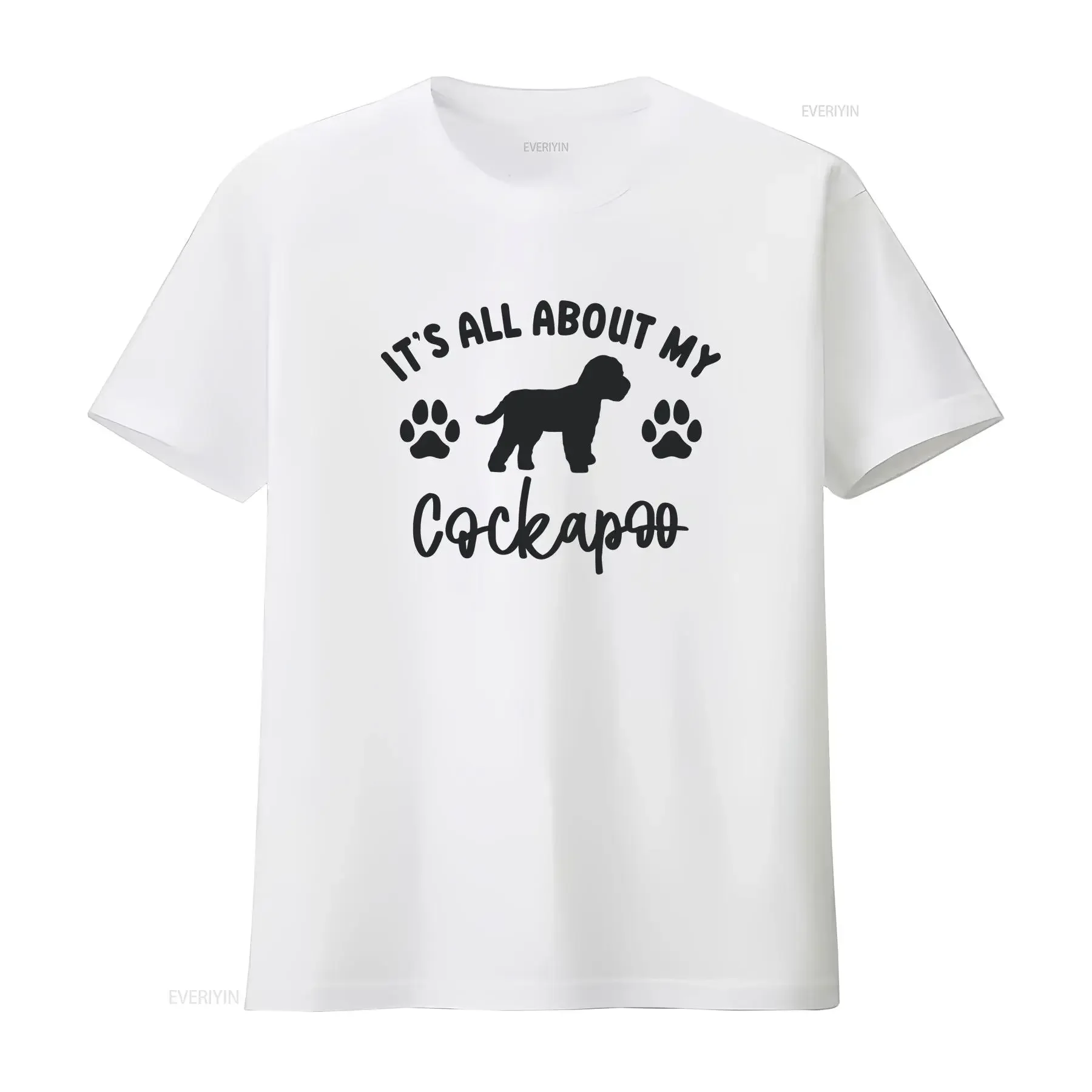 It's All About My Cockapoo T Shirt for Owner Idea Adults Kids vintage Washed homme graphic Stretched Breathable Soft