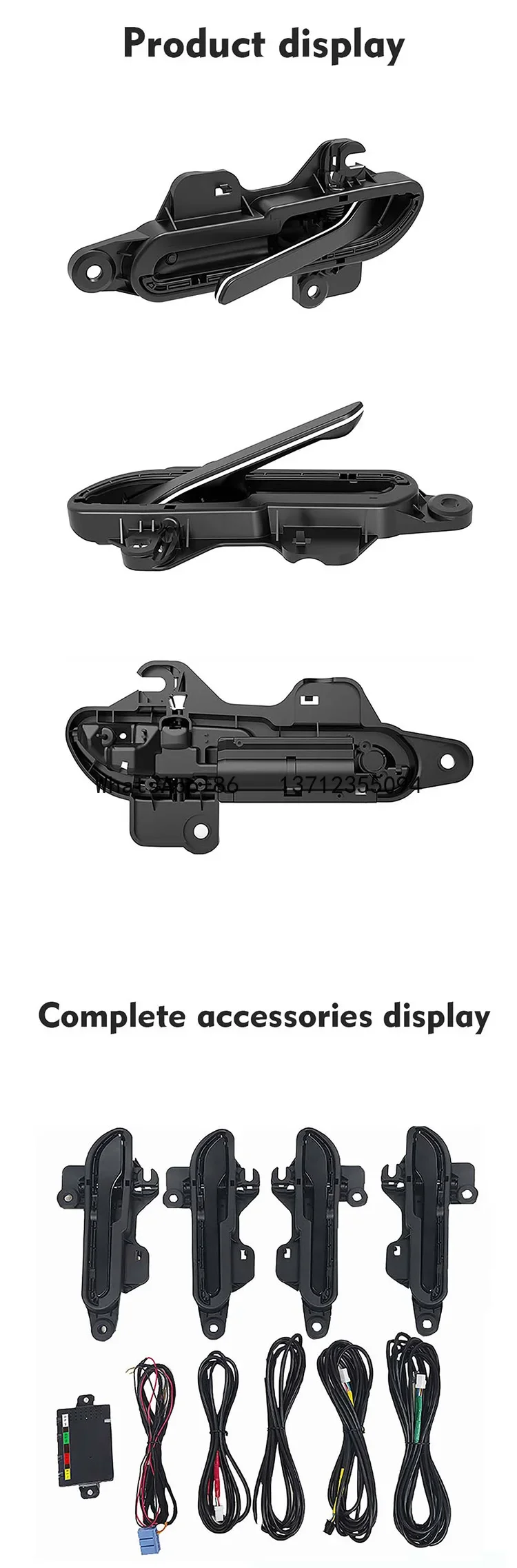 Auto Body Systems Automobile parts electric door handle with LED light for Tesla model 3 Other Body Parts