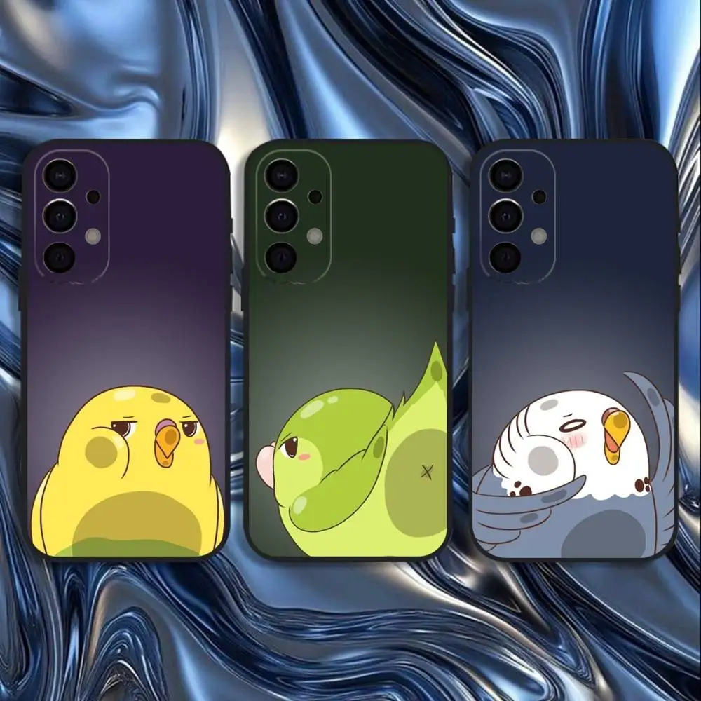 

Chubby Cockatiels Parrotlets Parrot Phone Case For Samsung S25,S24,S21,S22,S23,S30,Ultra,S20,Plus,Fe,Lite,5G Black Cover