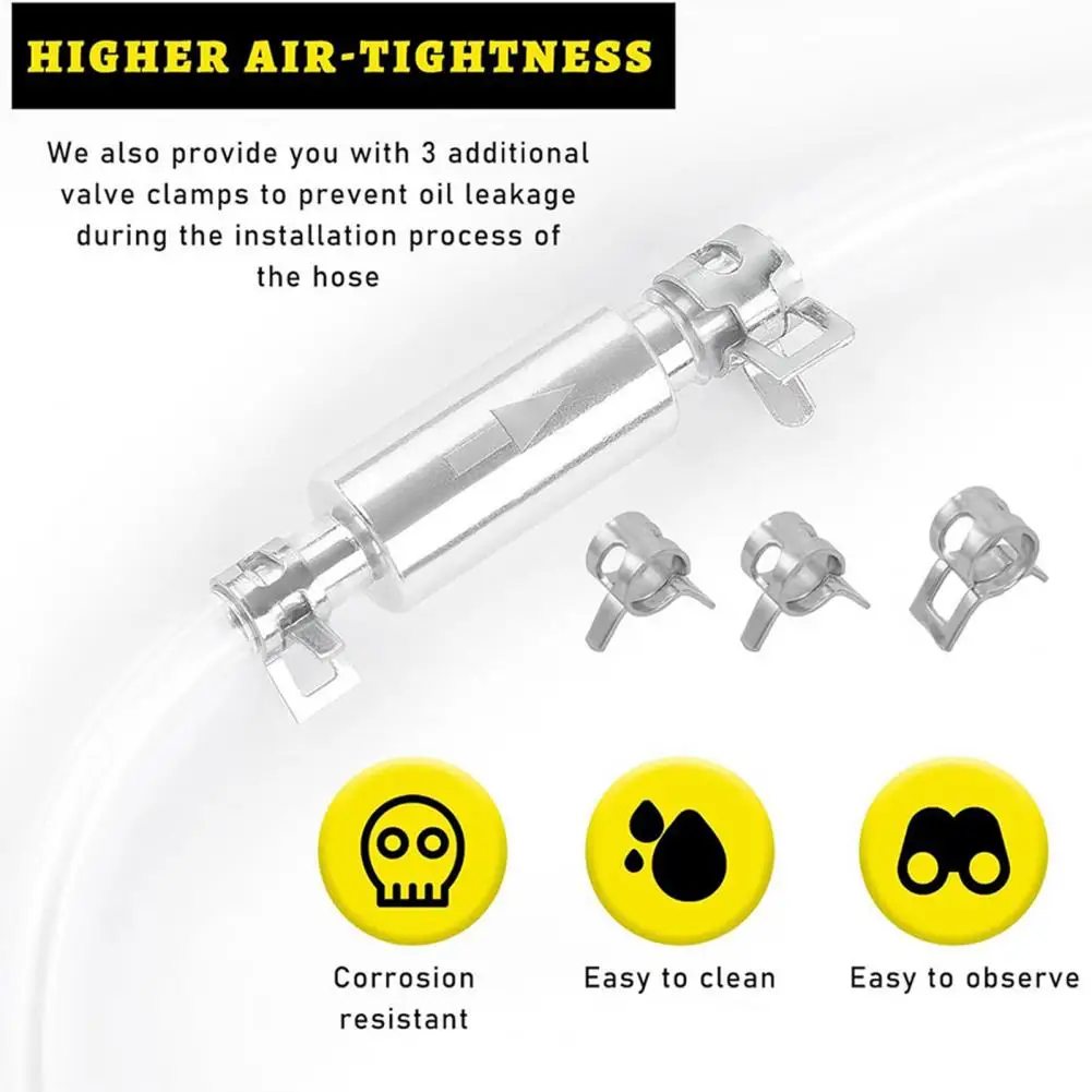 

Brake Bleeder Precision Check Valve for Brake Fluid Motorcycle Clutch Precision Check Valve Brake Bleeder Kit One Way for System