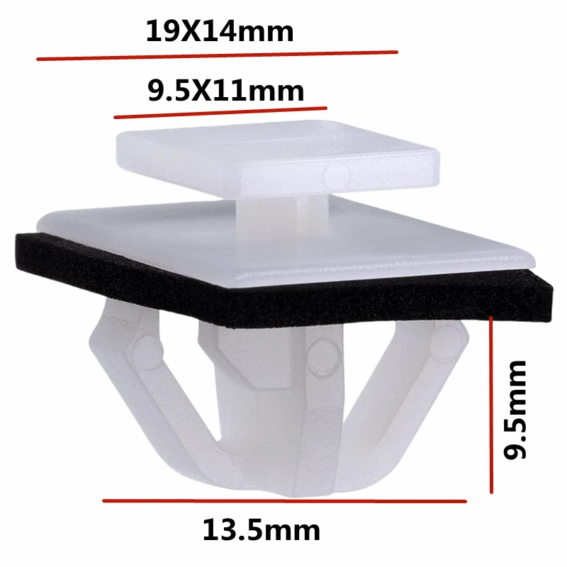 

20 шт. OE: 87756-2E000 877562E000 Зажимы для фиксации панели обшивки дверей автомобиля Пластиковые крепления для защитной панели дверей автомобиля D185