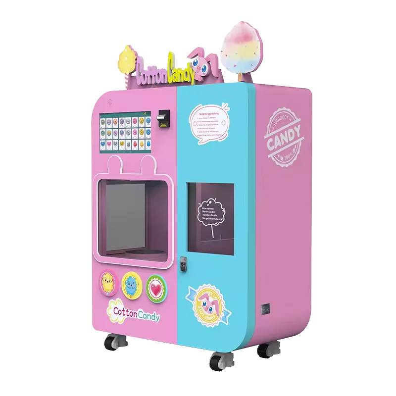 YG Exclusive Cotton Candy Vending Machine Humidity Sensing Adjustment Vending Cotton Candy Electronic Making Machine Price Sale