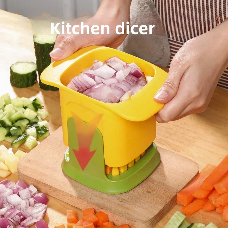 

Multifunctional Vegetable Chopper Onion Dicing Artifact French Fries Slicer Kitchen Gadget Cucumber Potato Slicer Kitchen Tools