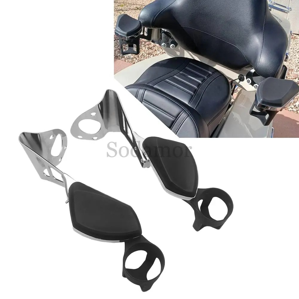 

Для Harley Touring Electra Glide Road Glide Ultra Tri Glides 2014-Up часть мотоцикла 1 пара пассажирских подлокотников с держателем для напитков