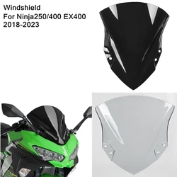 Windscreen Windshield For Kawasaki NINJA 400 250 NINJA400 EX400 Ninja250 2018-2023 2021 2020 Wind Deflectors Wind screen Visor